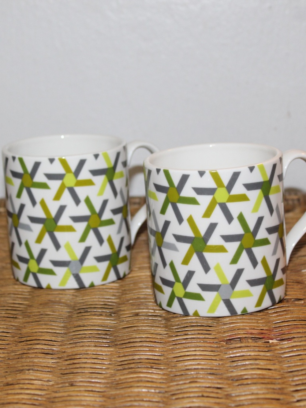 Jonathan Adler.  Ceramic Coffee Mugs. Set of 2.  NWOT